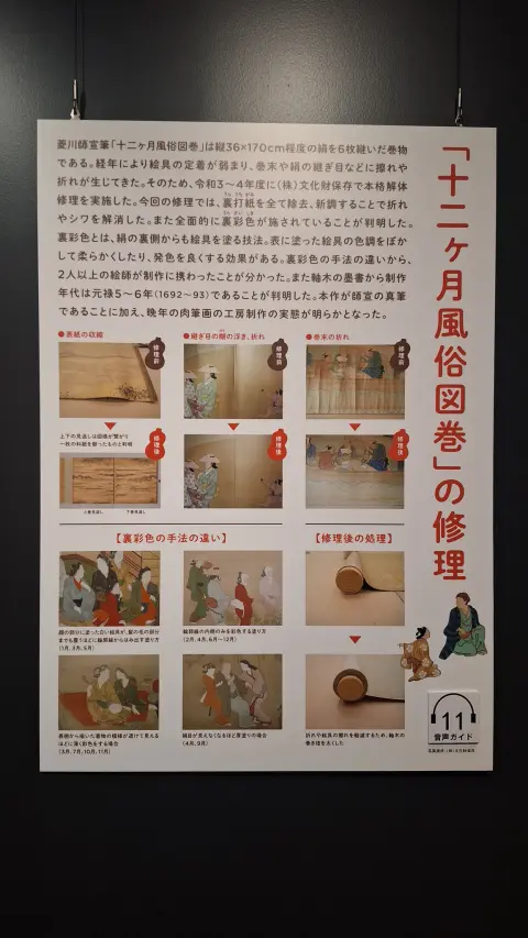 元禄！師宣劇場 十二ヶ月風俗図巻 大公開